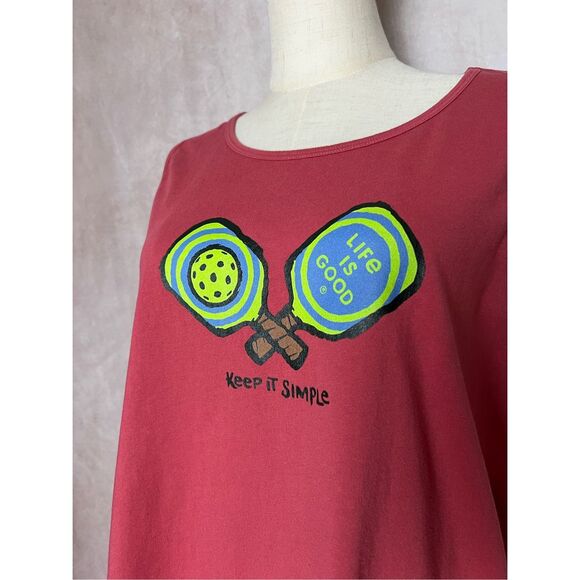 Life is Good Pickleball Tank Top - Picture 2 of 4